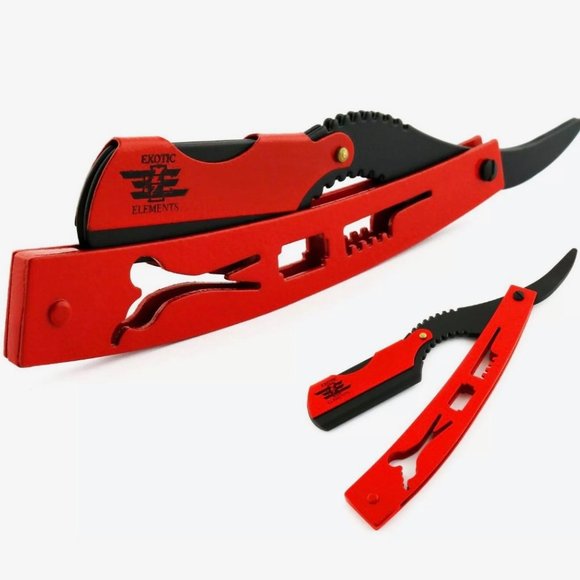 *Back in Stock!* Straight Edge Razor Engraved Handle - Picture 4 of 6